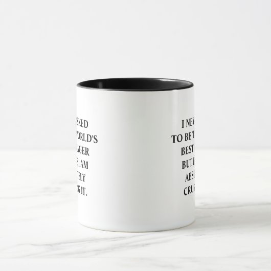Mug Funny Manager Je n'ai jamais demandé d'être le mei (Centre)