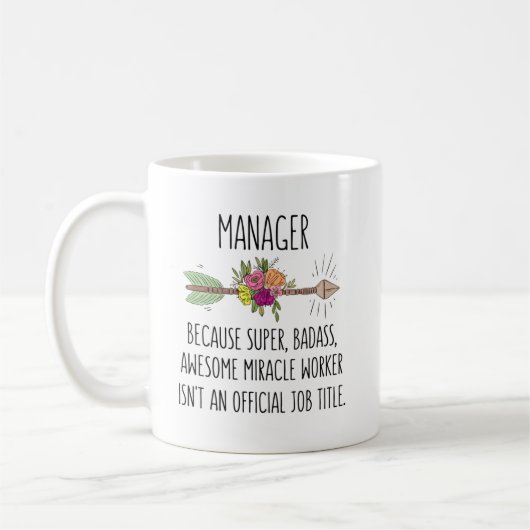 Mug Funny Manager Nouvelle Idée Cadeau Boss Future (Gauche)