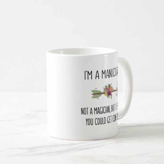 Mug Funny Manicurist Nail Technician Gift Idea (Devant droit)