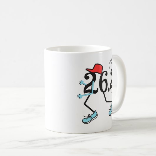 Mug Funny Marathon Runner 26.2 - Cadeaux pour coureurs (Devant droit)