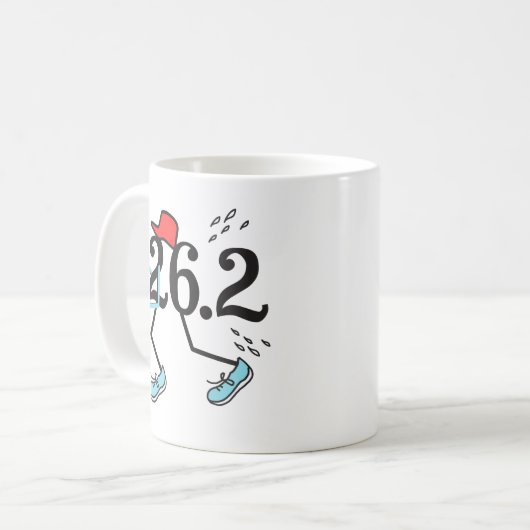 Mug Funny Marathon Runner 26.2 - Cadeaux pour coureurs (Devant gauche)