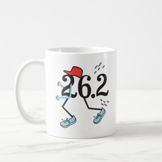Mug Funny Marathon Runner 26.2 - Cadeaux pour coureurs (Gauche)