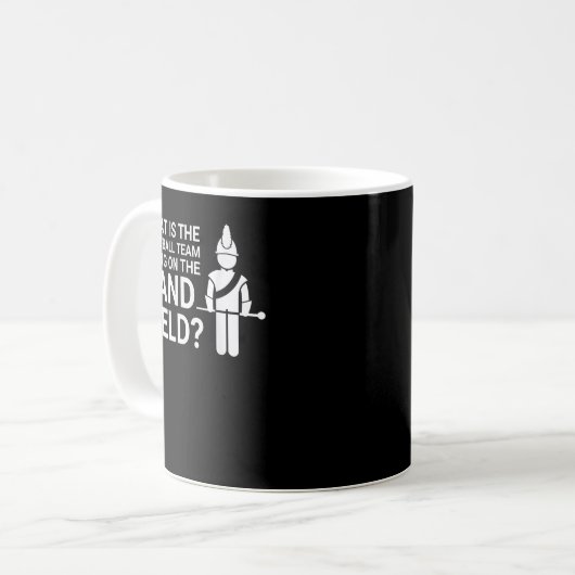 Mug Funny Marching Band Field Funny Clarinet Tuba Drum (Devant gauche)