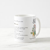 Mug FUNNY Mariage Anniversaire TOUTES LES ANNÉES Custo (Devant droit)