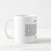 Mug FUNNY Mariage Anniversaire TOUTES LES ANNÉES Perso (Gauche)
