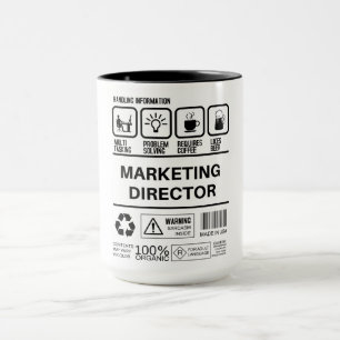 Mug Funny Marketing Director Handling Information