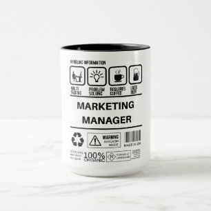 Mug Funny Marketing Manager Handling Information