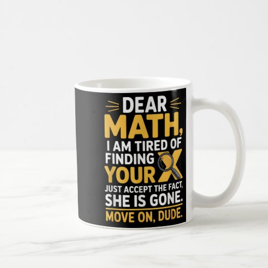 Mug Funny Math Design For Boys Girls Math Teachers Men (Droite)