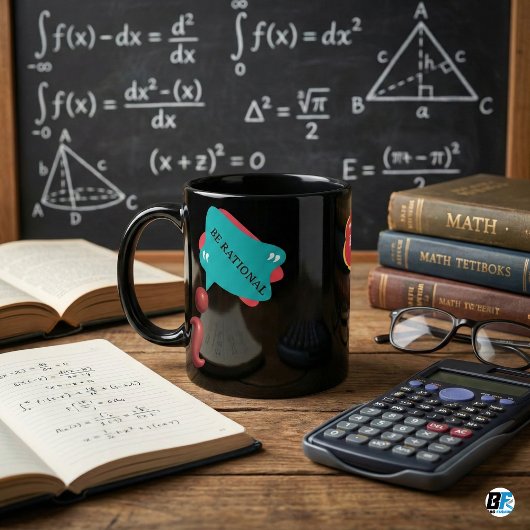 Mug Funny Math Pun Be Rational Imaginary Number Teache