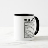 Mug Funny Meat Cutter Nutrition Facts Staff Worker  (Devant droit)