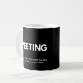 Mug Funny Meeting Work Definition (Devant gauche)
