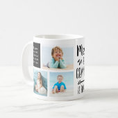 Mug Funny Memaw Grandchildren Names & Photo Collage (Devant gauche)