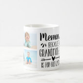 Mug Funny Memaw Grandchildren Names & Photo Collage (Centre)