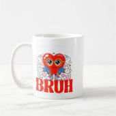 Mug Funny Meme 67 Six Seven Bruh Valentine Heart Women (Gauche)