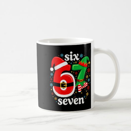 Mug Funny Meme Six Seven 67 Elf 6 7 Santa Christmas Pa (Droite)