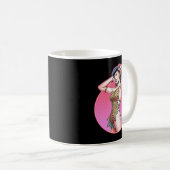 Mug Funny Men Illustration Pop Art Bettie Gta Leopard  (Devant droit)