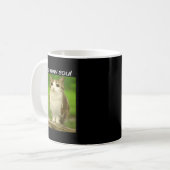 Mug Funny Meowl Cat Owl Brainrot Cursed Internet Silly (Devant gauche)