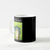 Mug Funny Meowl Meme, Cat Owl Meme Brainrot Gen Alpha (Devant gauche)