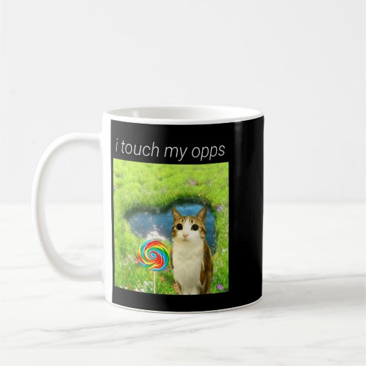 Mug Funny Meowl Meme, Cat Owl Meme Brainrot Gen Alpha (Gauche)