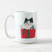 Mug Funny Meowy Noël Chat Wraparound (Gauche)