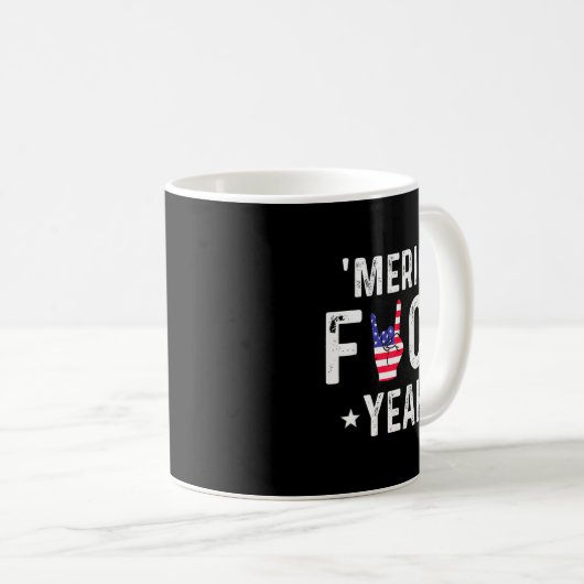 Mug Funny Merica For Yeah 4th Of July  (Devant droit)