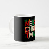 Mug Funny Merry Christmas Yarn Crochet Knitting Quilte (Devant gauche)