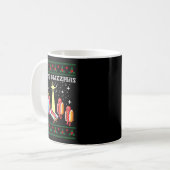 Mug Funny Merry Glizzmas Hot Dogs Family Group Ugly Ch (Devant gauche)