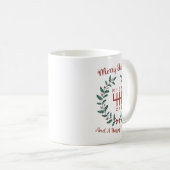 Mug Funny Merry Shiftmas And A Happy New Quote Mechani (Devant droit)