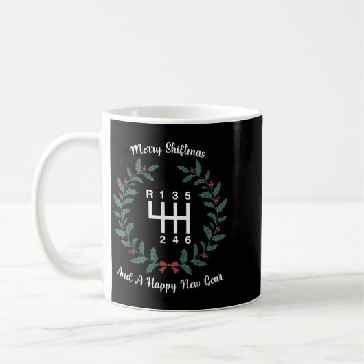 Mug Funny Merry Shiftmas And A Happy New Quote Mechani (Gauche)