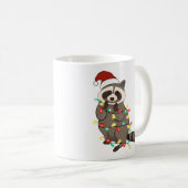Mug Funny mignon Noël Racoon (Devant droit)