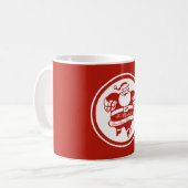 Mug Funny mignon Père Noël Rouge Nom personnalisé Noël (Devant gauche)