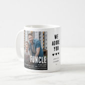 Mug Funny Mignonne FUNCLE 2 Photo Oncle Noël (Devant gauche)