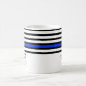 Mug FUNNY Mince Ligne Bleue US Drapeau Officier de pol (Centre)