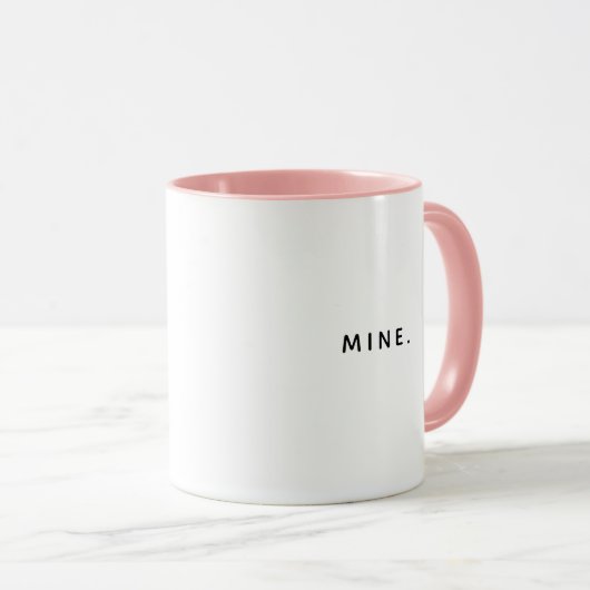 Mug Funny Modern MINE Mon café (Devant droit)
