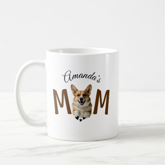 Mug Funny moderne mignon chiot Corgi maman chien (Gauche)
