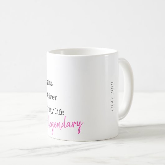 Mug Funny Mom Checklist (Devant droit)