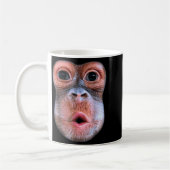 Mug Funny Monkey Blowing Stomach Face, Monkey Blow Sto (Gauche)