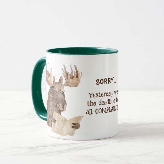 Mug Funny Moose Plainte (Devant gauche)