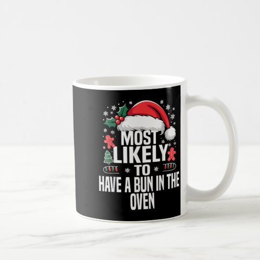 Mug Funny Most Likely To Christmas Family Pajama Match (Droite)
