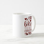Mug Funny Most Likely To Peek Under Christmas Tree (Devant droit)