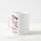 Mug Funny Most Likely To Spread Christmas Cheer Plaid (Devant gauche)