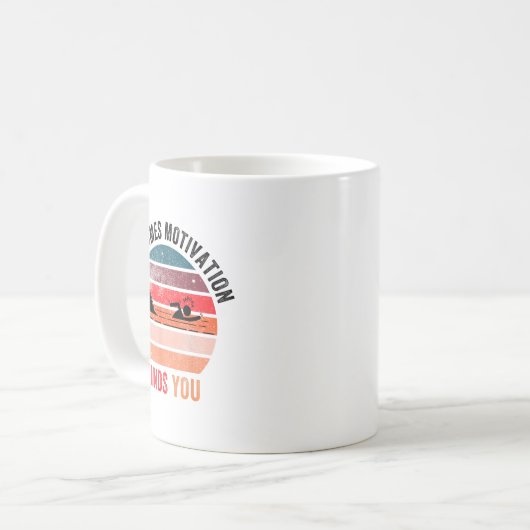 Mug Funny Motivation Shark Quote, Sometimes Motivation (Devant gauche)