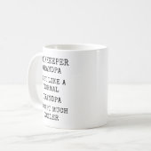 Mug Funny Much Cooler Bookkeeper Grandpa (Devant gauche)