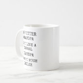 Mug Funny Much Cooler Carpenter Grandpa (Devant gauche)
