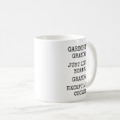 Mug Funny Much Cooler Gardening Grandpa (Devant droit)
