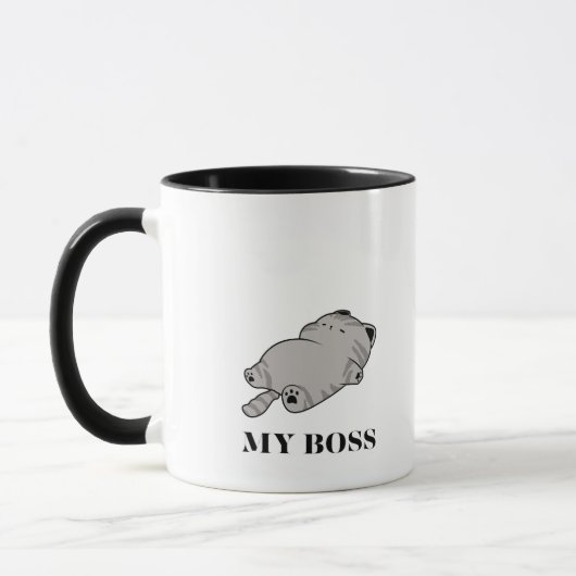 Mug Funny My Boss Cat (Gauche)