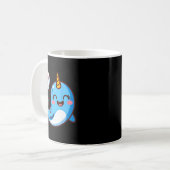 Mug Funny Narwhal Art For Men Women Kids Narwhal Lover (Devant gauche)