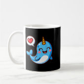 Mug Funny Narwhal Art For Men Women Kids Narwhal Lover (Gauche)