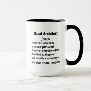 Mug Funny Naval Architect Définition cadeaux