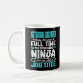 Mug Funny Network Engineer Titre de l'emploi Compétenc (Gauche)
